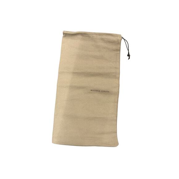 Bottega Veneta Beige Leather Drawstring Shoe Bag - Picture 1 of 4